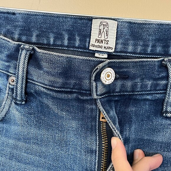 Hiroshi Kato The Pen Slim Selvedge Denim Jeans - Men's Size 33*27 - Blue - Picture 3 of 15